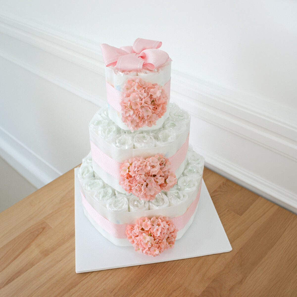 꽃집청년들,헬로 베이비 기저귀케이크 3단