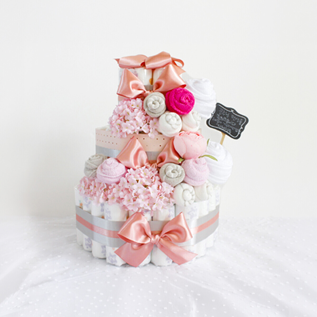 꽃집청년들,기저귀케이크 3단