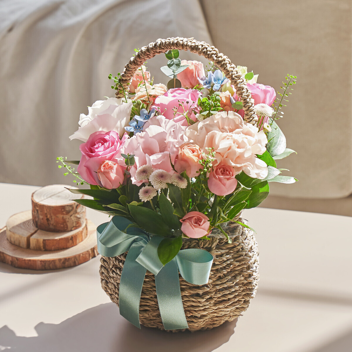 꽃집청년들,핑크계절바구니