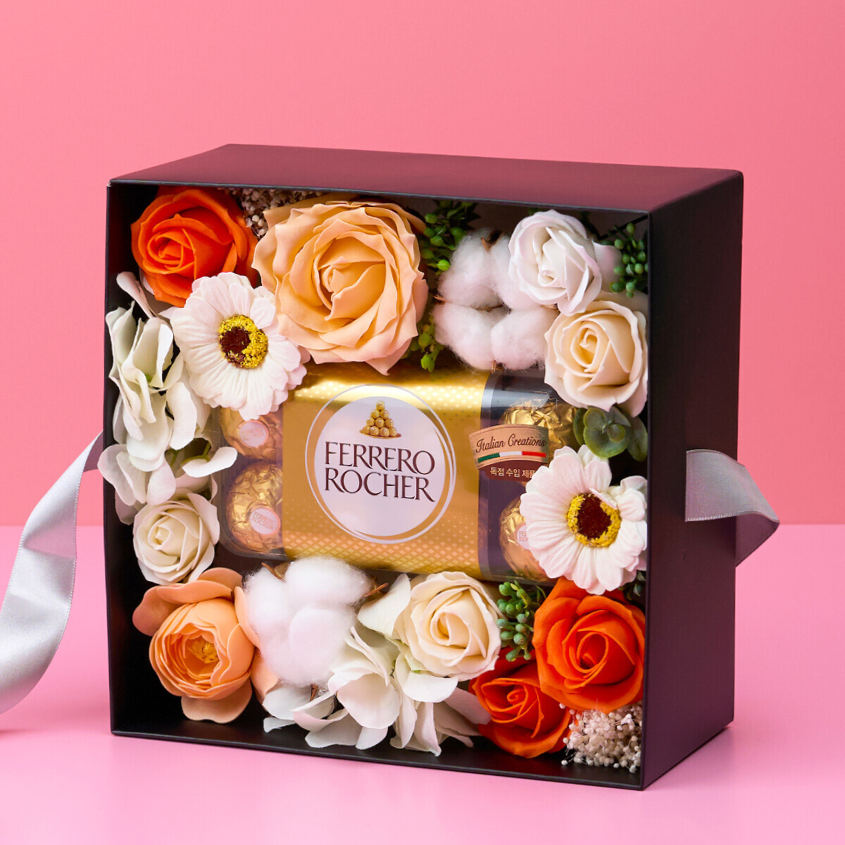 꽃집청년들,비누꽃상자+초콜릿