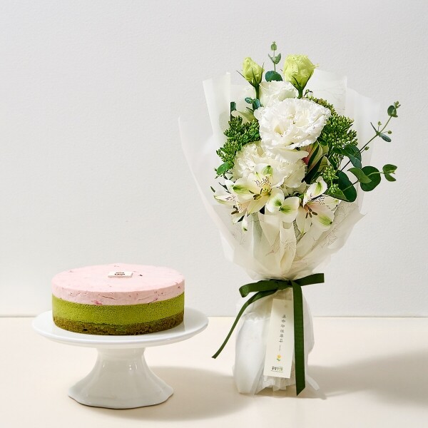 꽃집청년들,오설록 케이크와 꽃다발