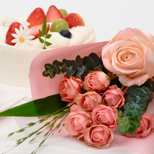 꽃집청년들,생크림 케이크와 꽃다발(서울한정)