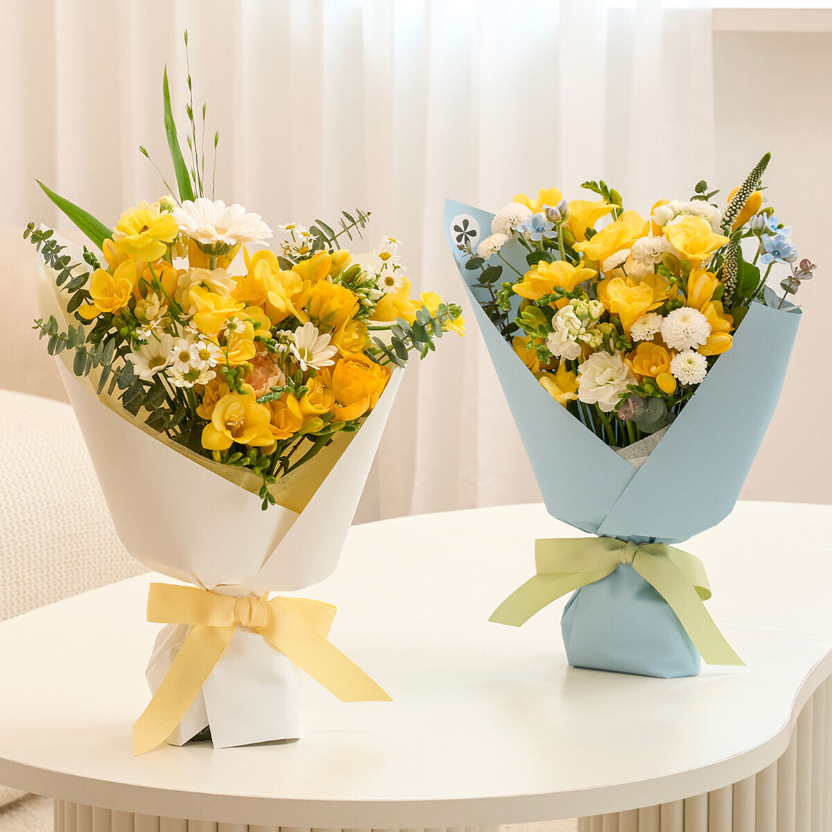 꽃집청년들,프리지아 시즌 꽃다발