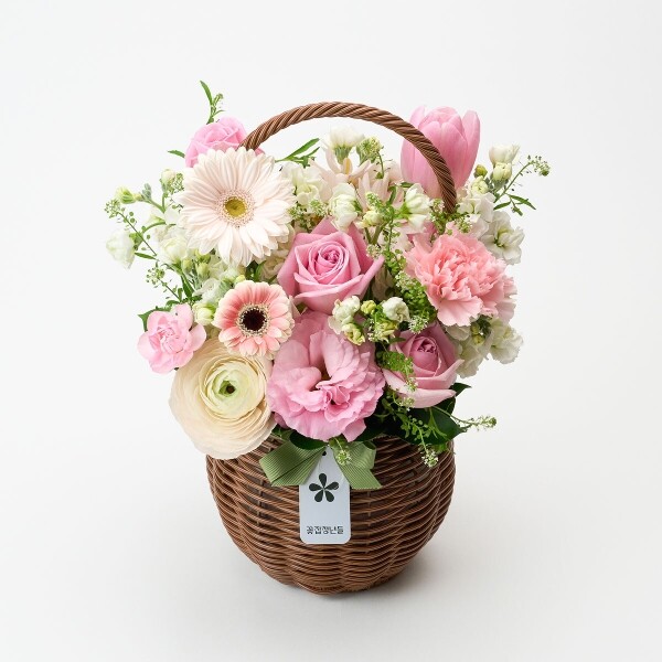 꽃집청년들,화이트데이 계절 꽃바구니
