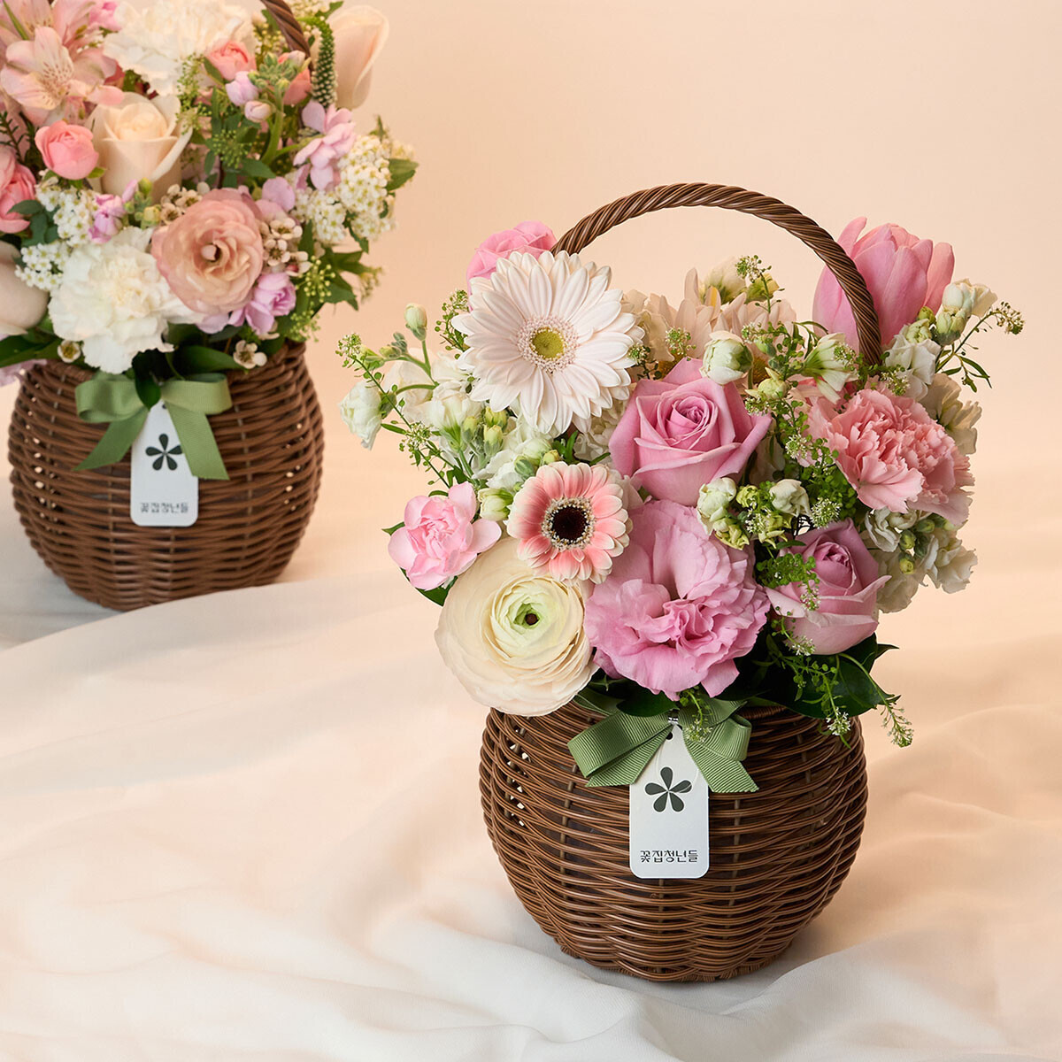 꽃집청년들,화이트데이 계절 꽃바구니