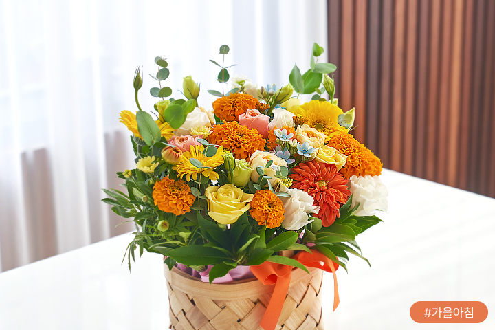 메리골드꽃바구니,메리골드꽃말,메리골드선물,꽃배달꽃집청년들