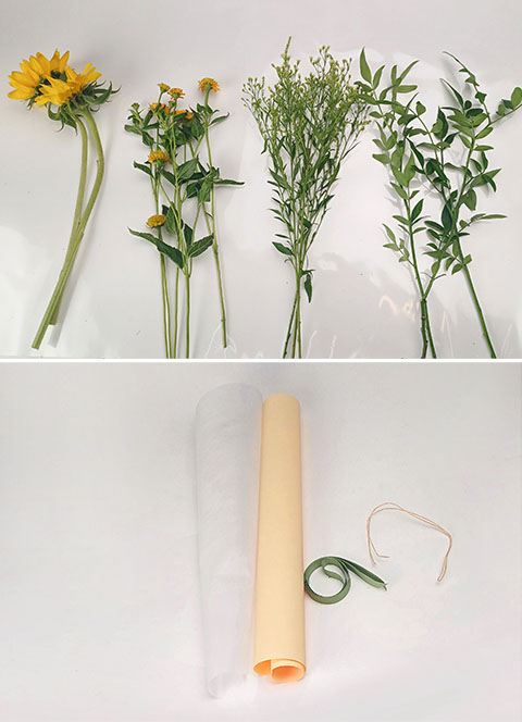 DIY꽃시장 해바라기꽃다발 만들기