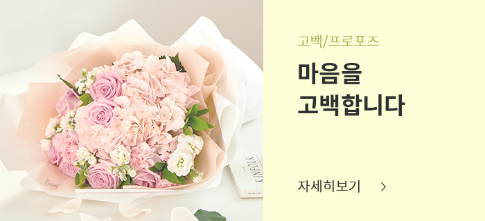 고백/프로포즈 - 러빙유(수국꽃다발)